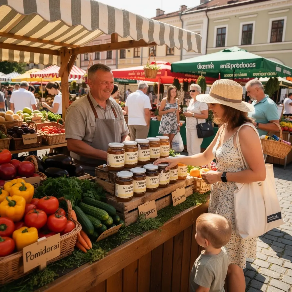 Arbatos puodelis su šviežiais citrinų griežinėliais ir žaliais lapais.