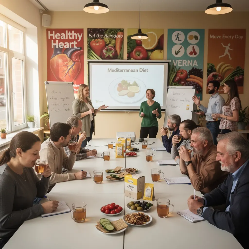 Arbatos lapai, sumaišyti su citrinų žiedais ir kitais natūraliais ingredientais.